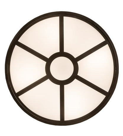 Donya 4 Light 26" Wide Semi-Flush Drum Ceiling Fixture - Oil Rubbed Bronze Finish