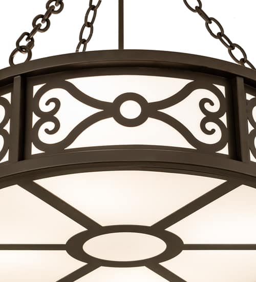 Donya 4 Light 26" Wide Semi-Flush Drum Ceiling Fixture - Oil Rubbed Bronze Finish