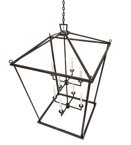 8 Light 51" Wide Taper Candle Pendant