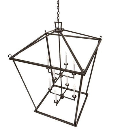 8 Light 51" Wide Taper Candle Pendant