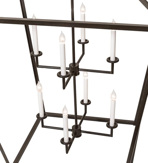 8 Light 51" Wide Taper Candle Pendant