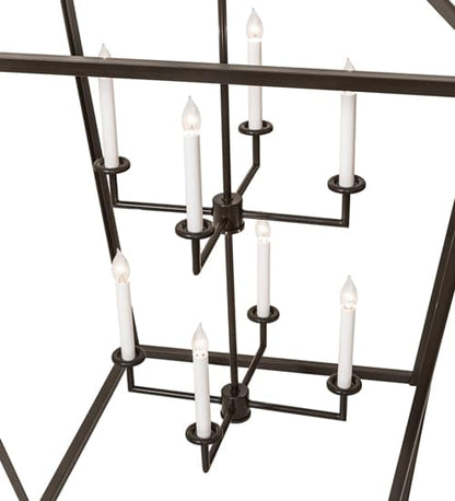 8 Light 51" Wide Taper Candle Pendant