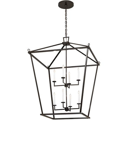 8 Light 51" Wide Taper Candle Pendant