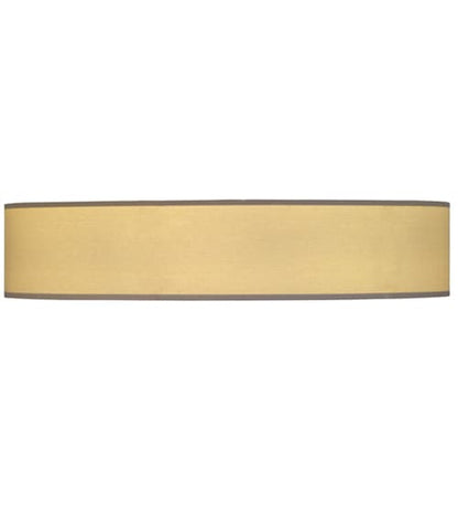 Cilindro 8 Light 48" Wide Semi-Flush Drum Ceiling Fixture with Natural Shade - Nickel Finish