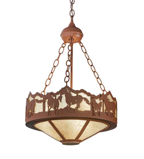 3 Light 16" Wide Pendant