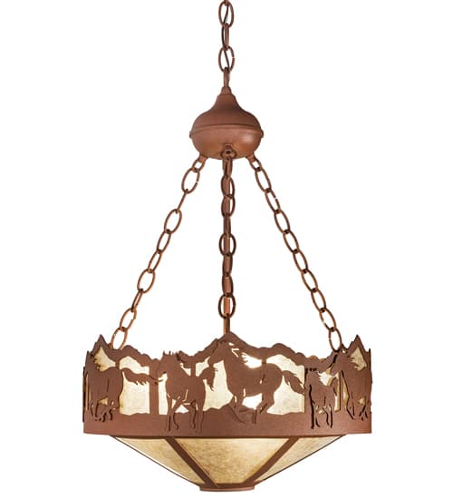 3 Light 16" Wide Pendant
