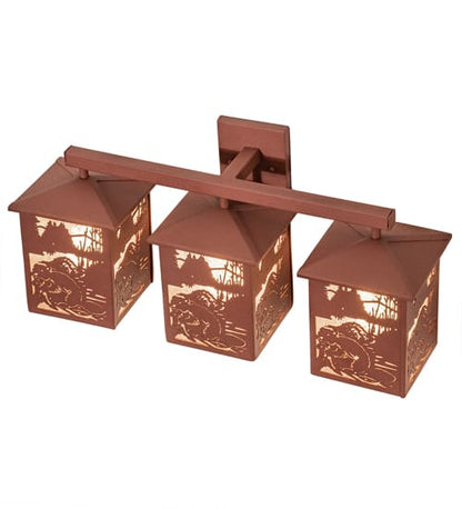 3 Light 13" Tall Wall Sconce