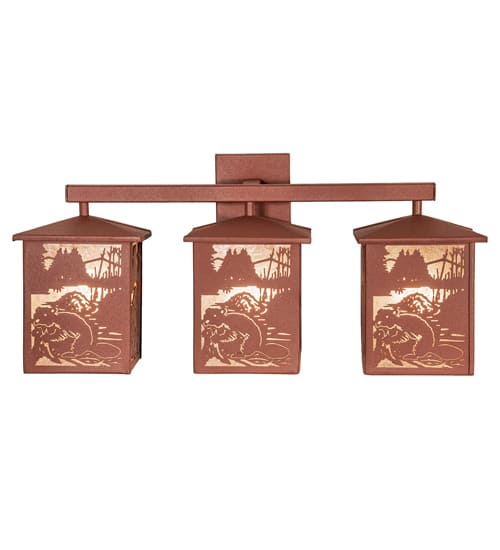 3 Light 13" Tall Wall Sconce