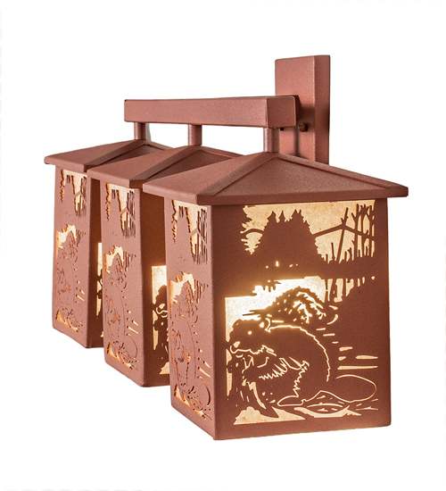 3 Light 13" Tall Wall Sconce