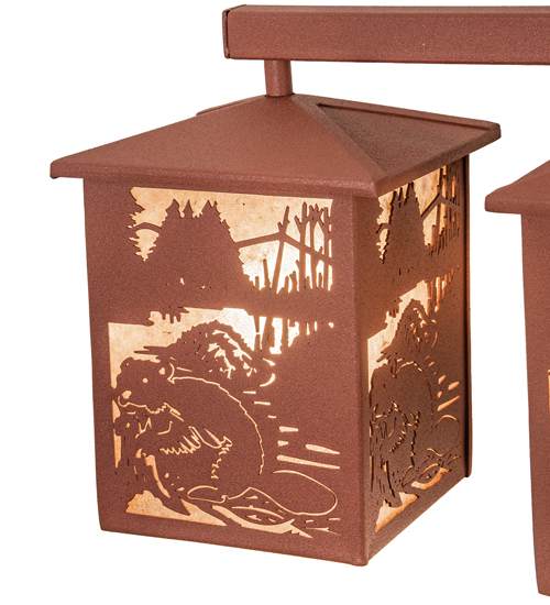 3 Light 13" Tall Wall Sconce