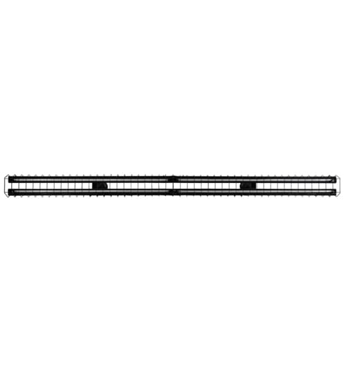 Aufgabe 2 Light 98" Wide Semi-Flush Linear Ceiling Fixture