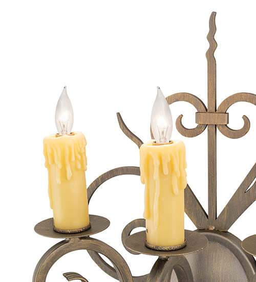 3 Light 36" Tall Wall Sconce