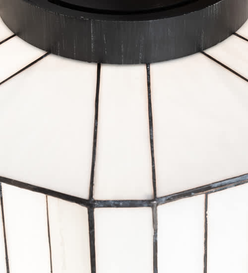 Paramount 24" Wide Flush Mount Waterfall Ceiling Fixture - Antique Iron Gate Finish - Medium Bulb Base
