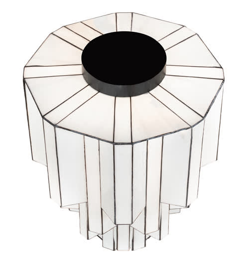 Paramount 24" Wide Flush Mount Waterfall Ceiling Fixture - Antique Iron Gate Finish - Medium Bulb Base
