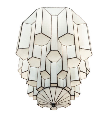 Paramount 24" Wide Flush Mount Waterfall Ceiling Fixture - Antique Iron Gate Finish - Medium Bulb Base