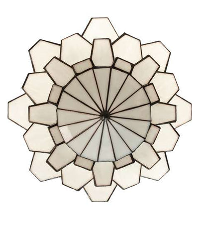 Paramount 24" Wide Flush Mount Waterfall Ceiling Fixture - Antique Iron Gate Finish - Medium Bulb Base
