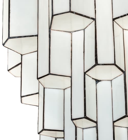 Paramount 24" Wide Flush Mount Waterfall Ceiling Fixture - Antique Iron Gate Finish - Medium Bulb Base