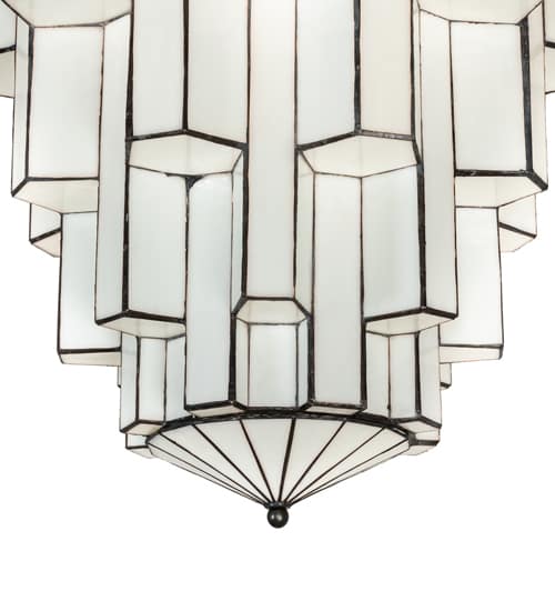 Paramount 24" Wide Flush Mount Waterfall Ceiling Fixture - Antique Iron Gate Finish - Medium Bulb Base
