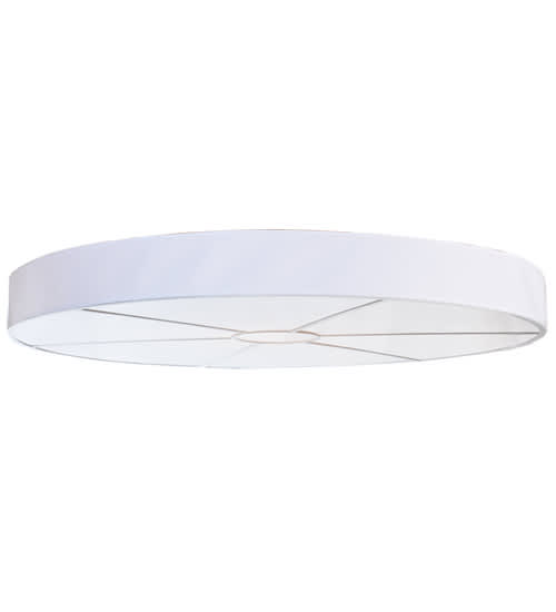 Cilindro 12 Light 72" Wide Semi-Flush Drum Ceiling Fixture - Matte White Finish - Medium Bulb Base