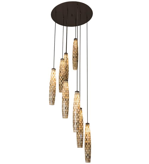 8 Light 48" Wide Multi Light Pendant