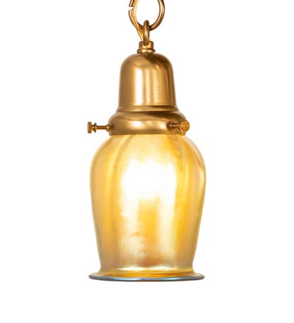 Revival Favrile 3 Light 18" Wide Semi-Flush Ceiling Fixture