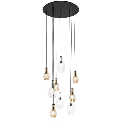 9 Light 45" Wide Multi Light Pendant