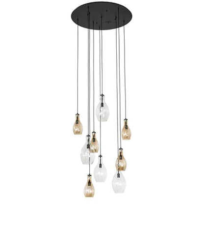 9 Light 45" Wide Multi Light Pendant