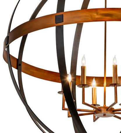 8 Light 42" Wide Taper Candle Pendant