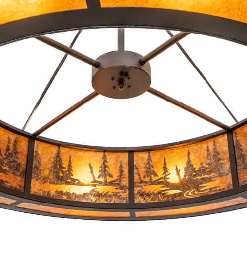 8 Light 62" Wide Pendant