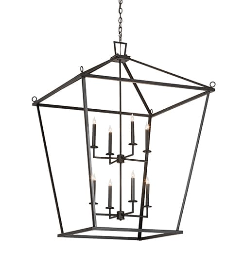 8 Light 51" Wide Taper Candle Pendant