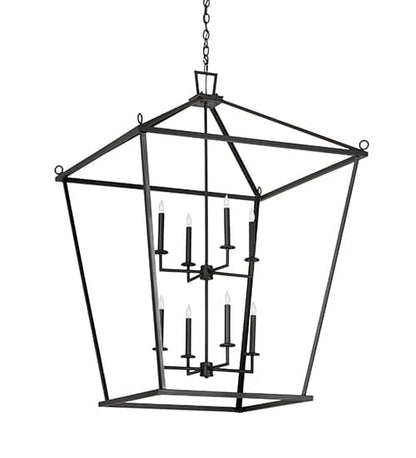 8 Light 51" Wide Taper Candle Pendant