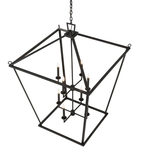 8 Light 51" Wide Taper Candle Pendant