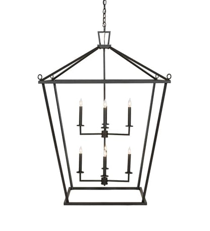 8 Light 51" Wide Taper Candle Pendant