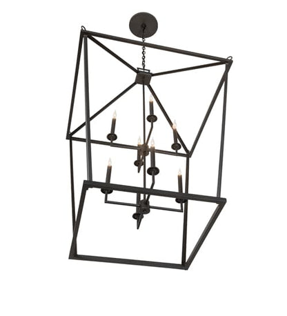 8 Light 51" Wide Taper Candle Pendant