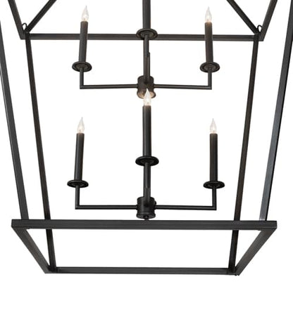 8 Light 51" Wide Taper Candle Pendant