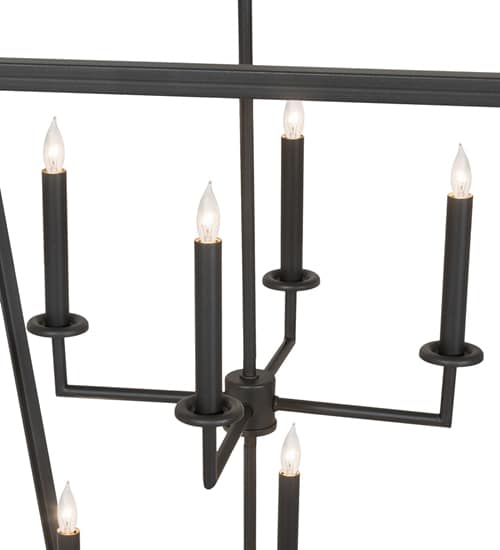 8 Light 51" Wide Taper Candle Pendant