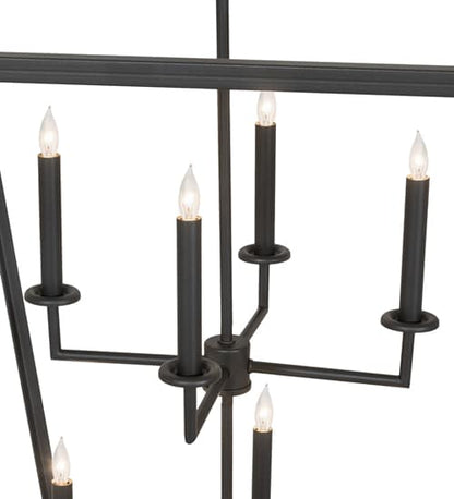 8 Light 51" Wide Taper Candle Pendant