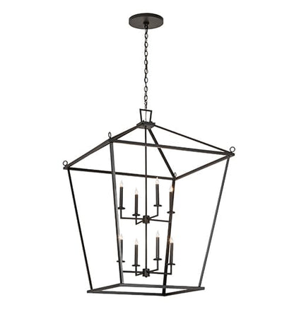 8 Light 51" Wide Taper Candle Pendant