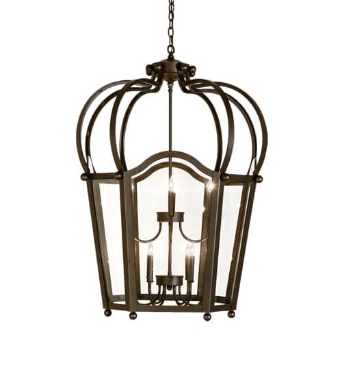 10 Light 33" Wide Taper Candle Pendant