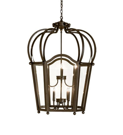 10 Light 33" Wide Taper Candle Pendant