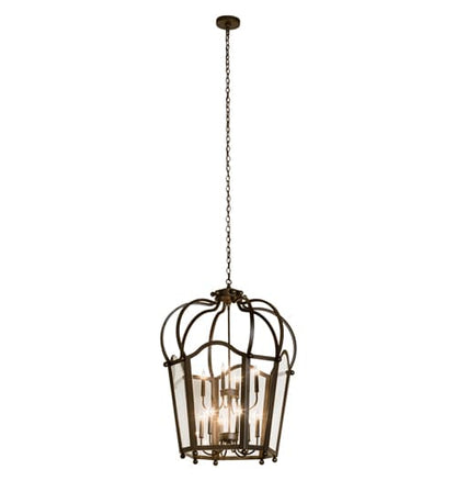 10 Light 33" Wide Taper Candle Pendant