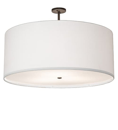 Cilindro 3 Light 36" Wide Semi-Flush Drum Ceiling Fixture - Oil Rubbed Bronze Finish