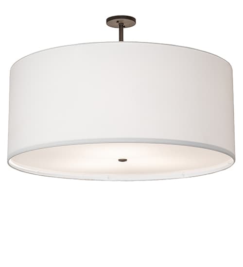Cilindro 3 Light 36" Wide Semi-Flush Drum Ceiling Fixture - Oil Rubbed Bronze Finish