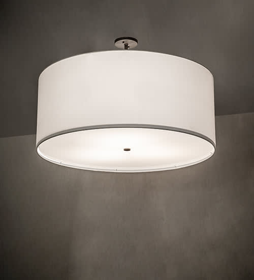 Cilindro 3 Light 36" Wide Semi-Flush Drum Ceiling Fixture - Oil Rubbed Bronze Finish