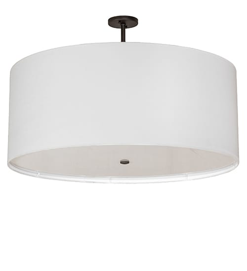 Cilindro 3 Light 36" Wide Semi-Flush Drum Ceiling Fixture - Oil Rubbed Bronze Finish
