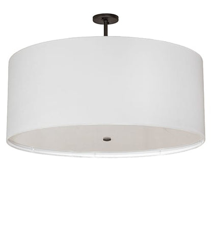 Cilindro 3 Light 36" Wide Semi-Flush Drum Ceiling Fixture - Oil Rubbed Bronze Finish