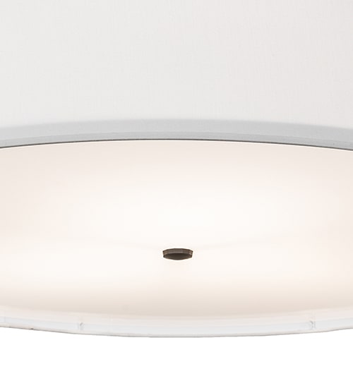 Cilindro 3 Light 36" Wide Semi-Flush Drum Ceiling Fixture - Oil Rubbed Bronze Finish