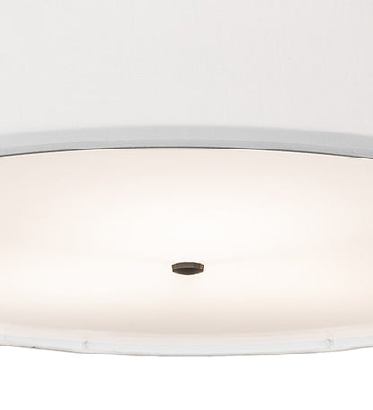 Cilindro 3 Light 36" Wide Semi-Flush Drum Ceiling Fixture - Oil Rubbed Bronze Finish