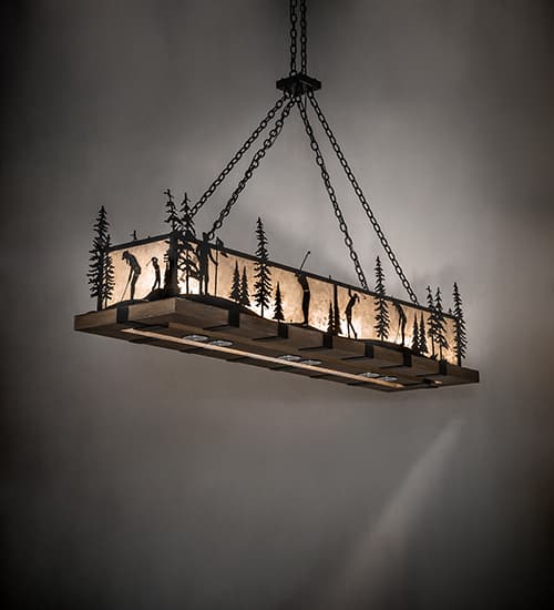 4 Light 72" Wide Linear Pendant