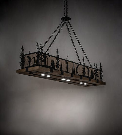 4 Light 72" Wide Linear Pendant